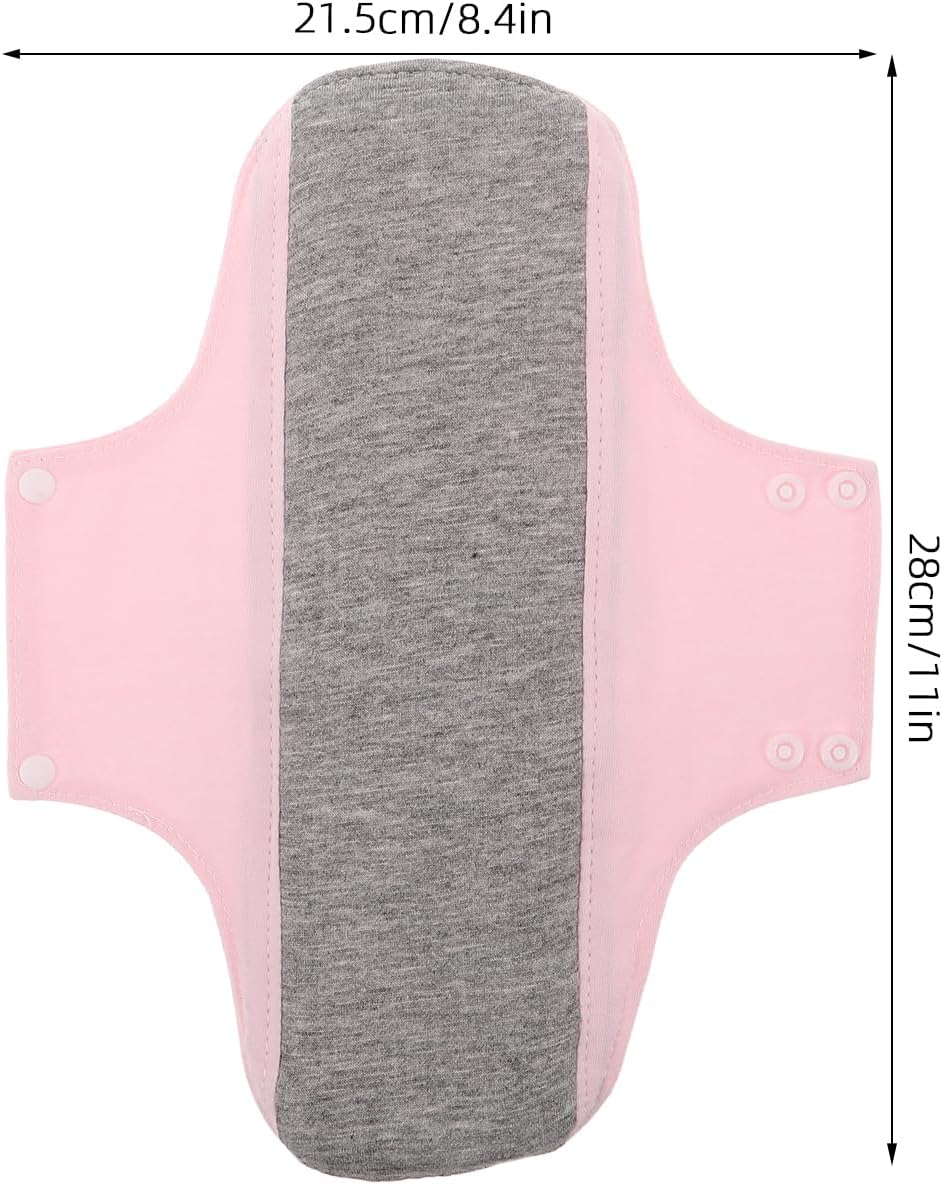 Compresas Postparto de Algodón Ultrafinas y Lavables para Incontinencia Femenina, Protección Invisible y Comodidad para Noches de Flujo Intenso, Paquete de 2 Unidades - Image 2