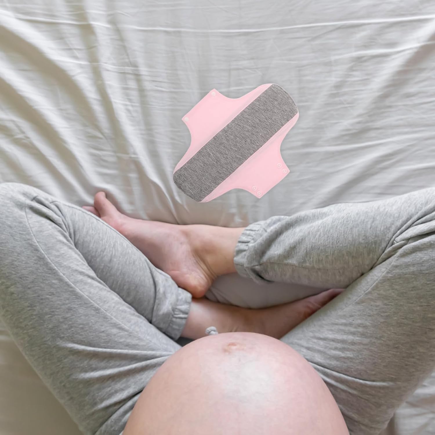 Compresas Postparto de Algodón Ultrafinas y Lavables para Incontinencia Femenina, Protección Invisible y Comodidad para Noches de Flujo Intenso, Paquete de 2 Unidades - Image 6