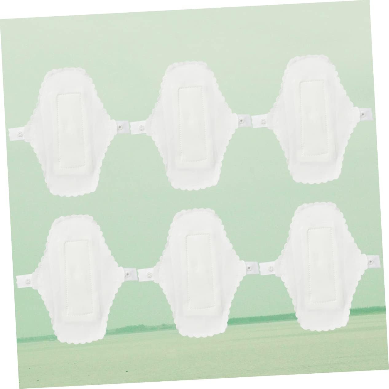 Healeved Menstrual Pads Reusable Waterproof 6 Pieces Washable Sanitary Towels with Comfortable Button for Women Daily and Travel Use 7.08X5.11X0.19In - Image 7