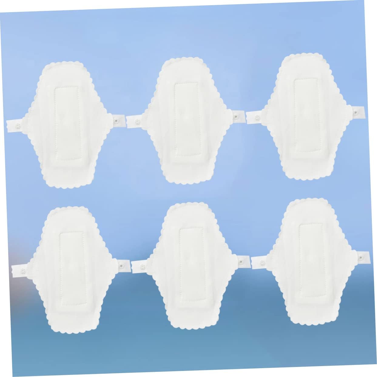 Healeved Menstrual Pads Reusable Waterproof 6 Pieces Washable Sanitary Towels with Comfortable Button for Women Daily and Travel Use 7.08X5.11X0.19In - Image 3