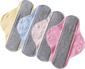 4 Pieces Cotton Panty Pads, Reusabl...