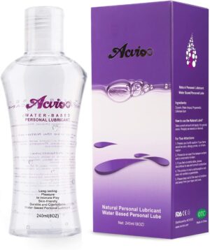 Acvioo Water Based Lubricant Gel Se...
