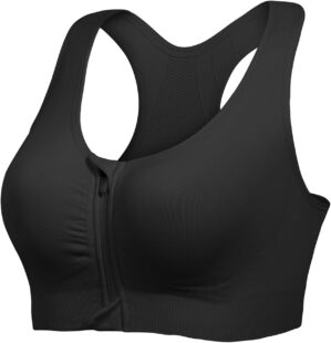 Lemef Zip Front Sports Bras, Post S...