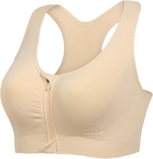 Lemef Zip Front Sports Bras, Post S...