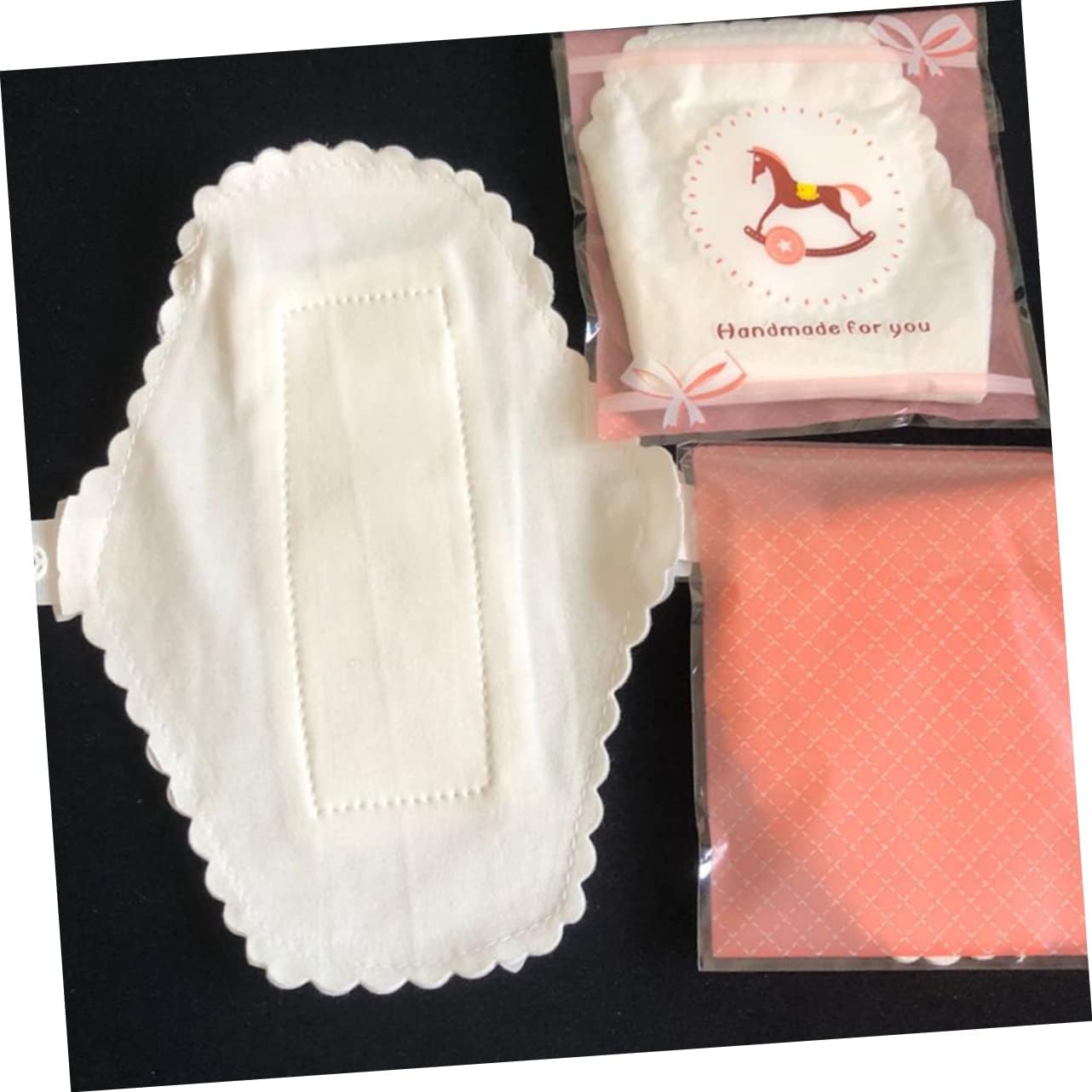 Healeved Menstrual Pads Reusable Waterproof 6 Pieces Washable Sanitary Towels with Comfortable Button for Women Daily and Travel Use 7.08X5.11X0.19In - Image 2