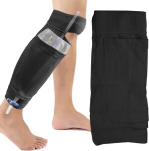 Catheter Leg Bag Holder, Black Exte...