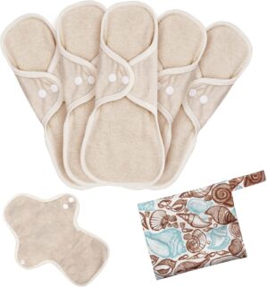 MQUPIN Reusable Sanitary Towels, 5p...