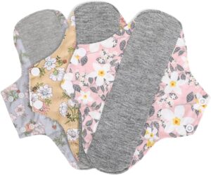 3 Pieces Reusable Pads, Cotton Line...