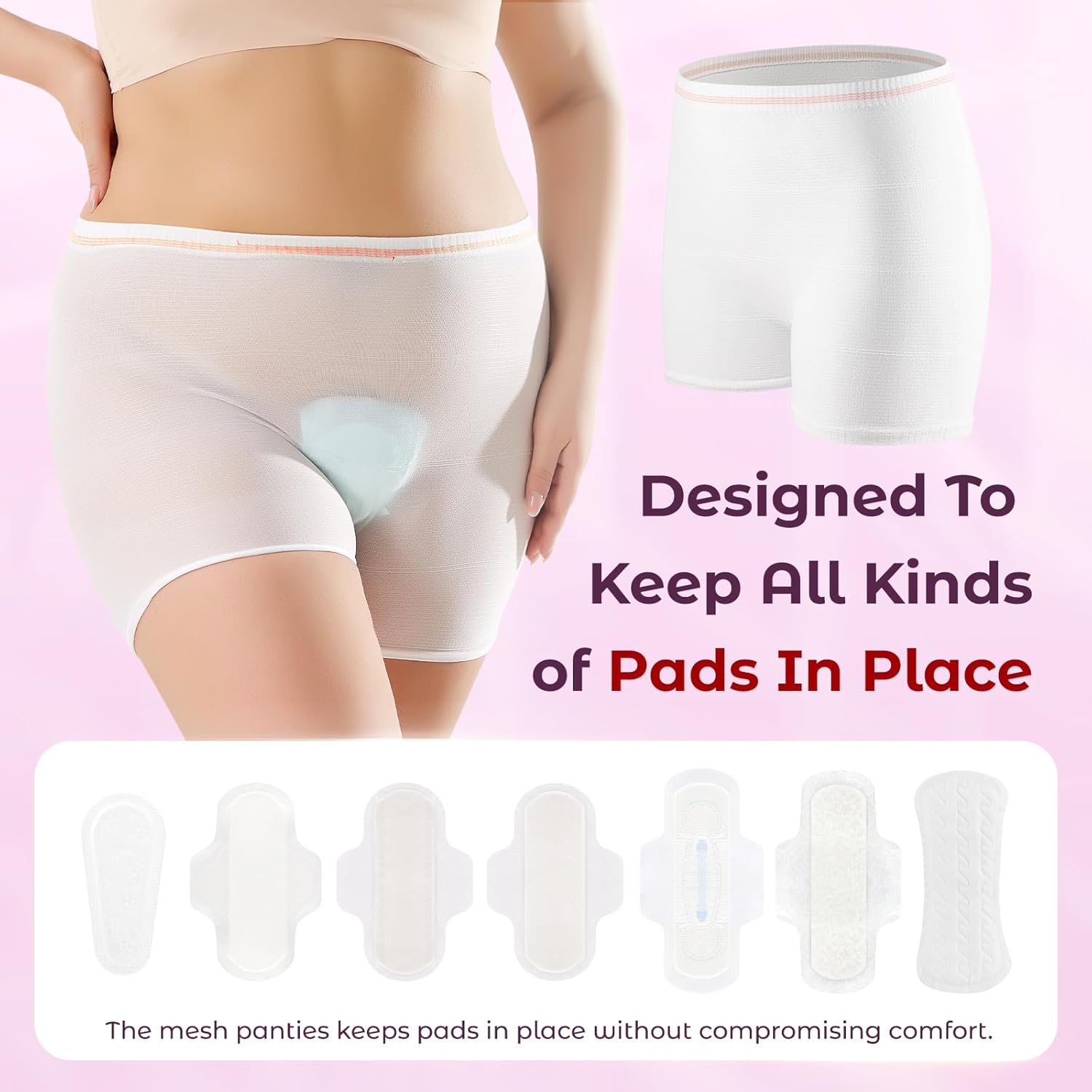 Carer Pack of 8 Disposable Panties for Postpartum Seamless and No Pressure on the Abdomen, High Elasticity and Comfortable, Ideal for Pregnancy Caesarean and Incontinence Size XXL - Image 5