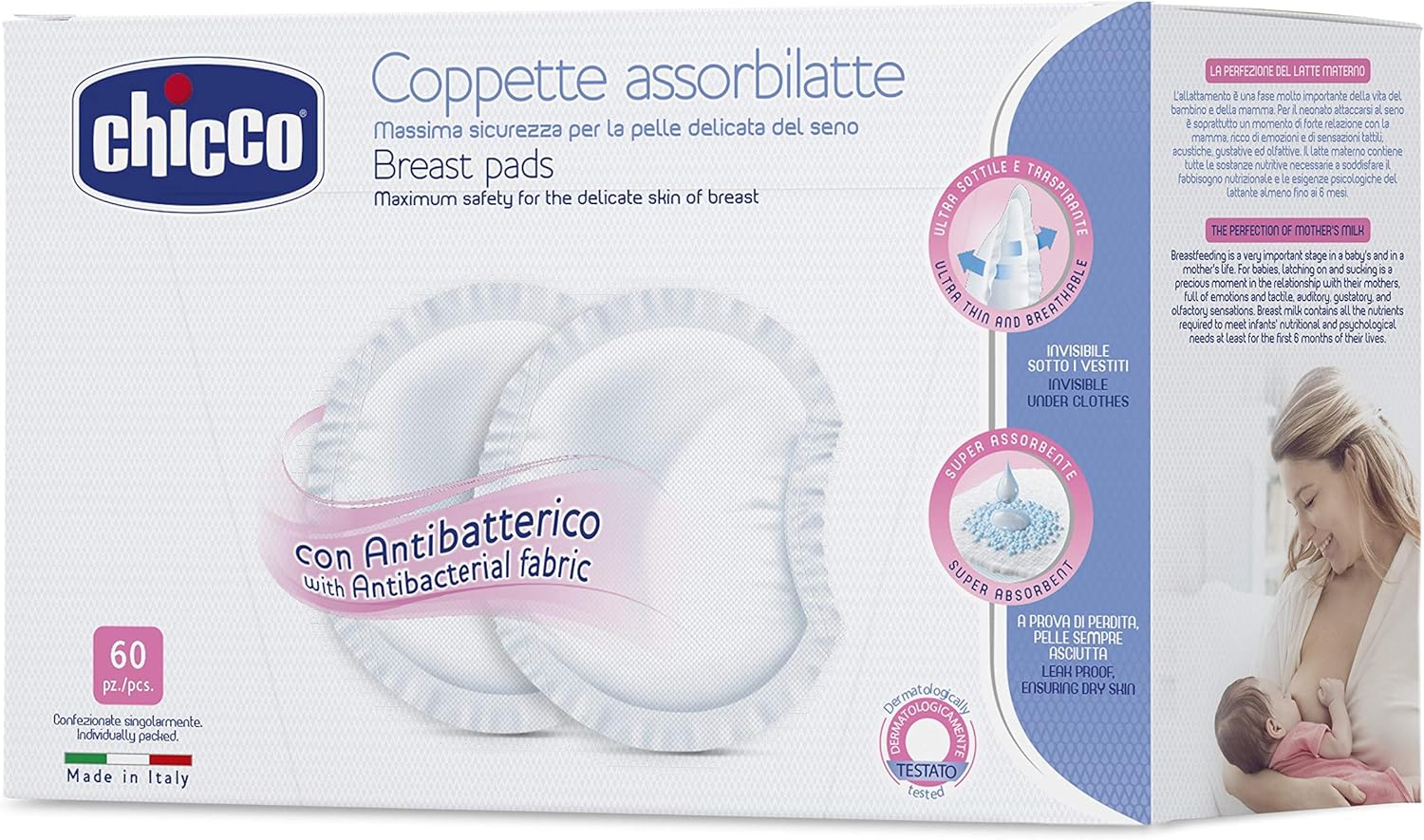 Chicco Mamma Mini Kit, Contains Postpartum Pads, Disposable Slips Antibacterial Absorbent Pads - 650g - Image 3