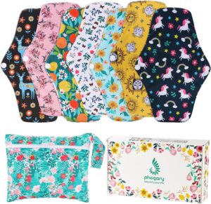 PHOGARY Reusable Menstruation Pads,...
