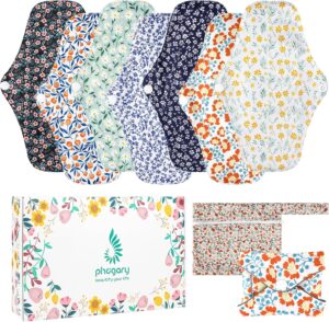 PHOGARY 7 Pieces Reusable Menstrual...