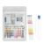 50 Pieces 16 in 1 Drinking Water Test Strips, Drinking Water Tester with Test Tube and Dropper, Hardness Analysis pH Chlorine Lead Nitrate, Test Strips Analysis Kit for Swimming Pool SPAs Tap