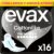 Evax Cottonlike Extra Night Pads with Wings, 16 Count, Up to 100% Clean Nights