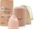 Bamboozy Menstrual Cup with Sterilizer (M) Luxury Reusable Menstrual Cups Made of Medical Silicone – Up to 12 Hours Protection – Plastic Free, BPA Free