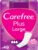 Carefree Plus Large Light Fragrance Pantyliners (48 Pack), Protects Absorbent and Breathable Daily Use, Extra Long Protectors with Odor Protection