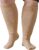 Compression Socks Woman Man: Compression Stockings Plus Size Wide Calf 20-30 mmHg for Obese Pregnant Varicose Veins Sports Travel Flight XXL-7XL Black Beige 1 Pair