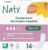 Naty Normal Pads without Wings | 100% Certified Organic Cotton in Contact with Skin | Certified Safe | Unscented, 0% Conventional Plastic | Absorbent Protection | 14 Count