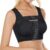 Post-Surgical Support Bra with Adjustable Front Closure and Compression Band for Comfort and Recovery (Black, L) #6028