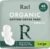 Rael Sanitary Pads for Women, Organic Cellulose Cotton Cover, Menstrual Pads with Wings, Feminine Care, Sanitary Napkins, Great Absorbency, Unscented (Large, 48 Count)