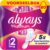 Always Platinum Hygienic Towels, Size 2, Long, 80 Napkins with Fins, Moderate Day Flow, Eco Format, Soft and Flexible, Super Absorbent and Ultra-Thin
