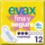 Evax Fine and Safe Pads with Wings, Normal, 12 Units, Up to 0% Odor