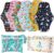 PHOGARY Reusable Menstruation Pads, Washable Night Pads for Abundant Menstrual Flow, Cotton Liner with Wings for Night, Sports and Postpartum Care, 26 CM