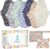 PHOGARY 7 Pieces Reusable Menstrual Pads, Washable Night Pads for Abundant Menstrual Flow, Washable Night Pads for Abundant Menstrual Flow